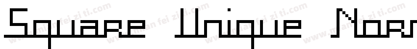 Square Unique Normal字体转换